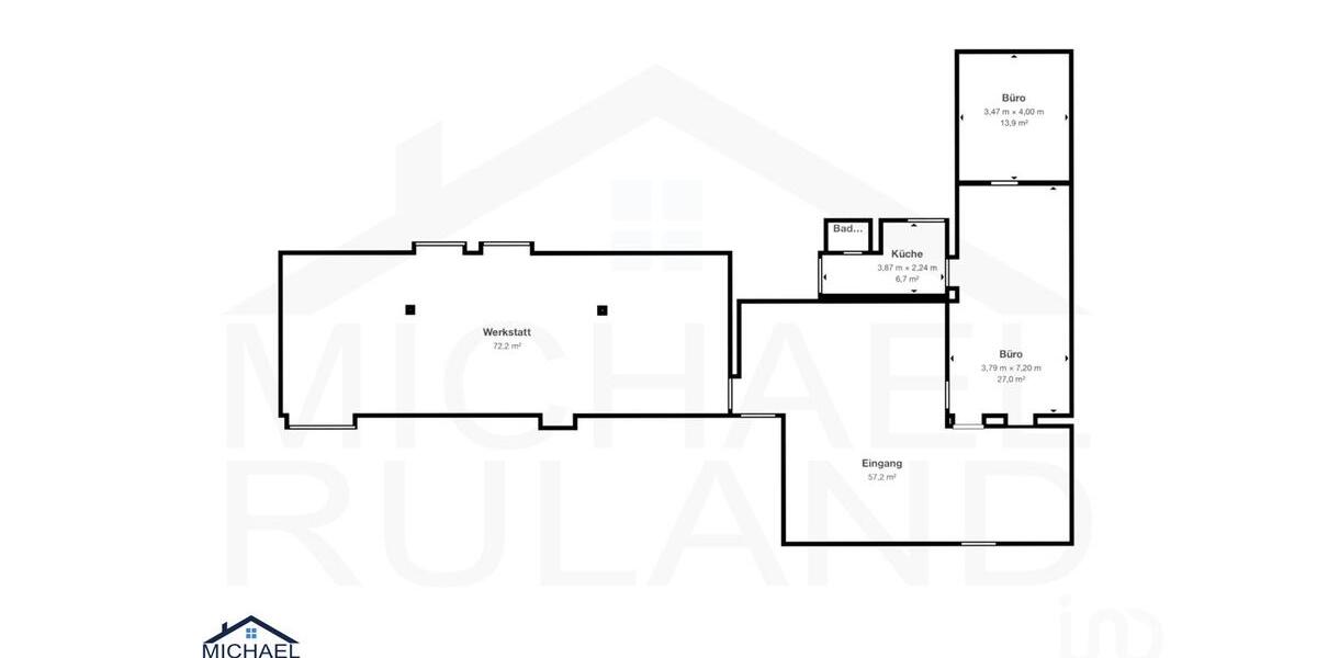 Büroeinheit mit Lager und Empfangsraum für gewerbliche Nutzungen zimmer