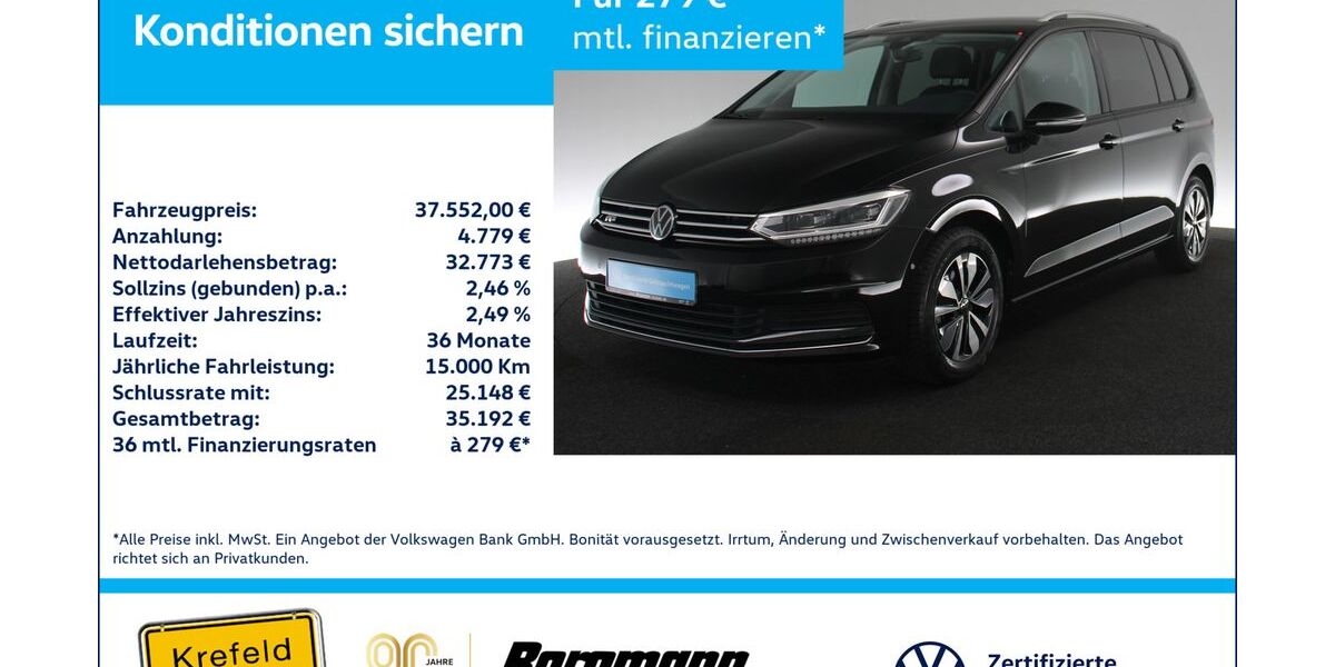 VW Touran 24.071 km 36.993 &euro; Krefeld 47803
