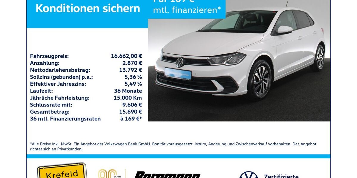 VW Polo 50.935 km 15.993 &euro; Krefeld 47803