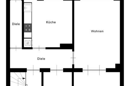 Renovierte 3 Zimmer Wohnung mit Balkon zum Hintergarten 3 zimmer