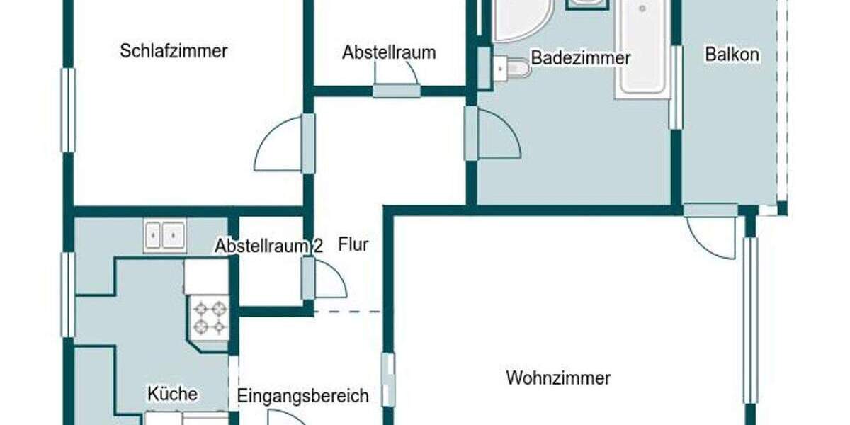 Sofort bezugsfrei: 2-Zi.-Etagenwohnung in Vorstadtlage 2 zimmer