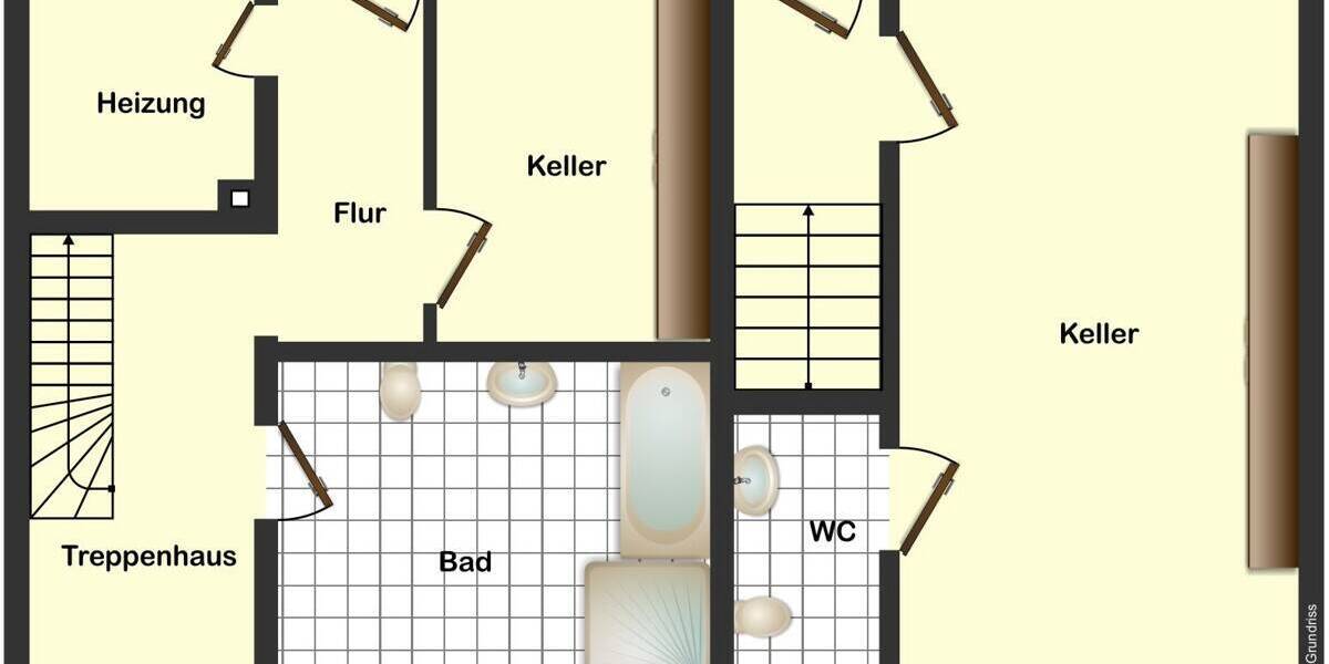 Doppelhaushälfte Velbert Mitte - 3 Zimmer, 65 m&sup2;, 249.000&euro; | Angebot:25748943