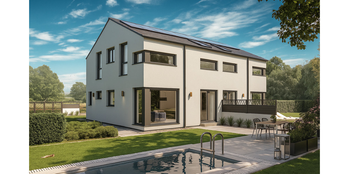 Technikfertig! Viel Geld gespart! Individuelle und moderne Doppelhaushälfte in massiver Bauweise. 8 zimmer