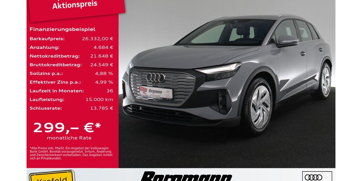 Audi Q4 e-tron 47.444 km 26.332 &euro; Krefeld 47803