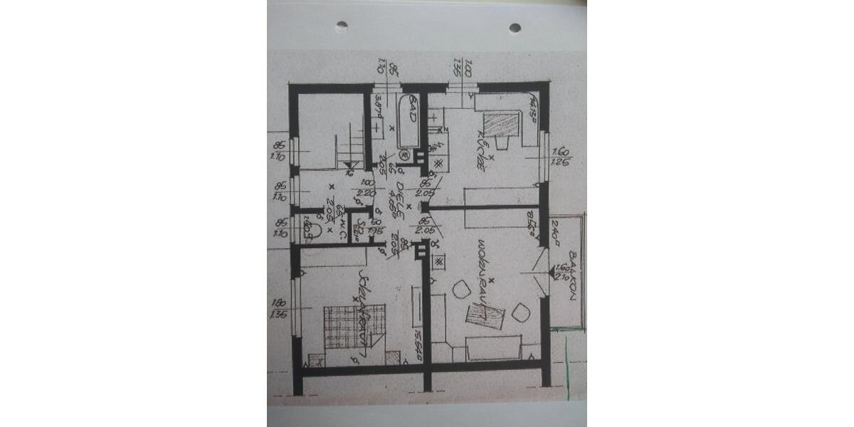 Etagenwohnung Dormagen Broich - 2 Zimmer, 60 m&sup2;, 470&euro; | Angebot:25792074