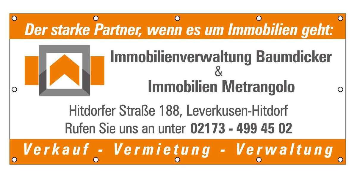 Etagenwohnung Leverkusen - 2 Zimmer, 54 m&sup2;, 620&euro; | Angebot:27166383