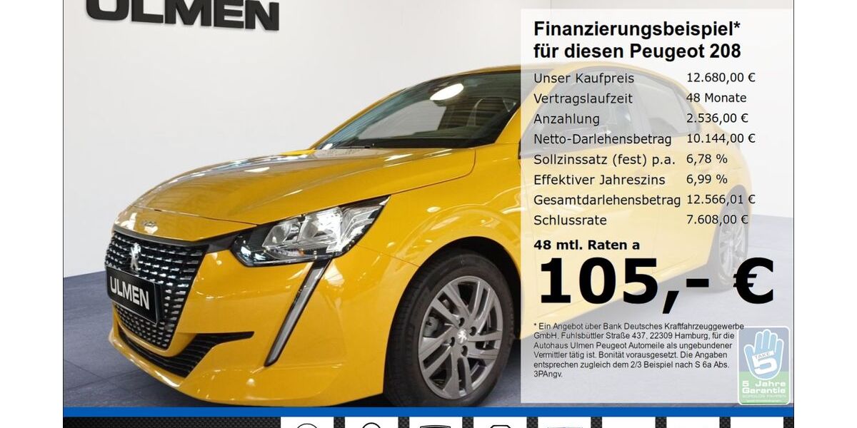 Peugeot 208 42.112 km 12.680 &euro; Düsseldorf 40233