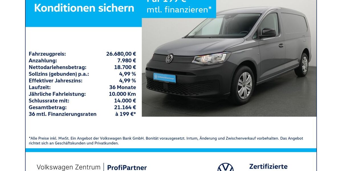VW Caddy 25.699 km 25.980 &euro; Leverkusen 51379