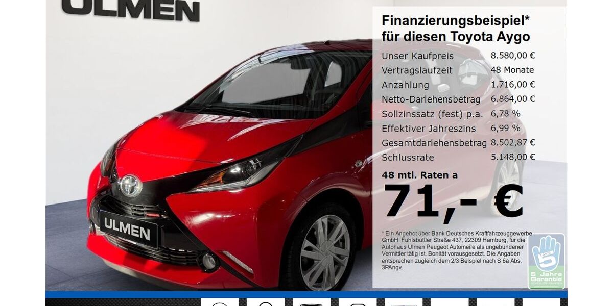 Toyota Aygo (X) 61.734 km 8.580 &euro; Düsseldorf 40233