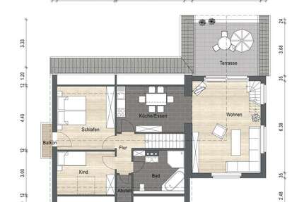 Wohnung Viersen Hülsdonk - 3 Zimmer, 110 m&sup2;, 259.000&euro; | Angebot:26981002