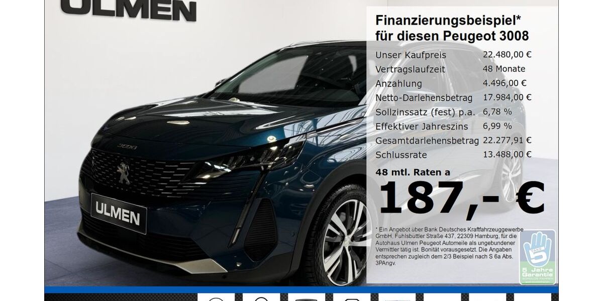 Peugeot 3008 69.500 km 19.460 &euro; Düsseldorf 40233