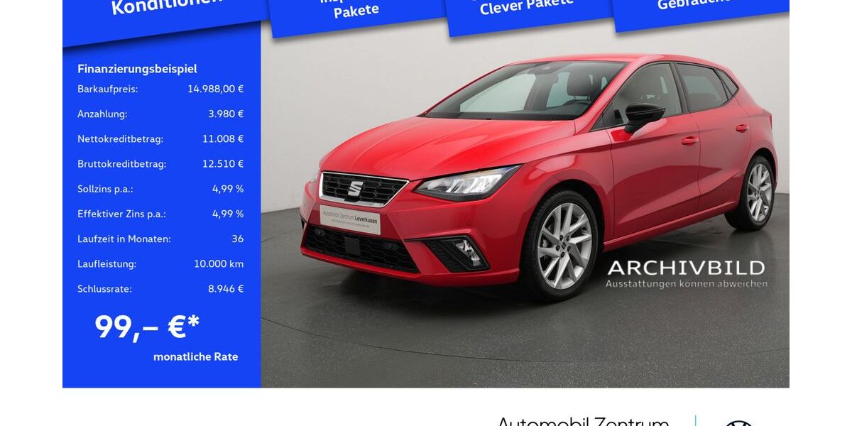 Seat Ibiza 52.754 km 14.988 &euro; Leverkusen 51379
