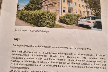 Wohnung zu verkaufen Schongau Bayern 3 zimmer