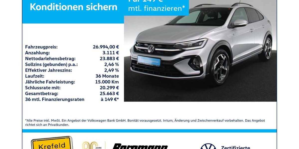VW Taigo 7.617 km 26.994 &euro; Krefeld 47803