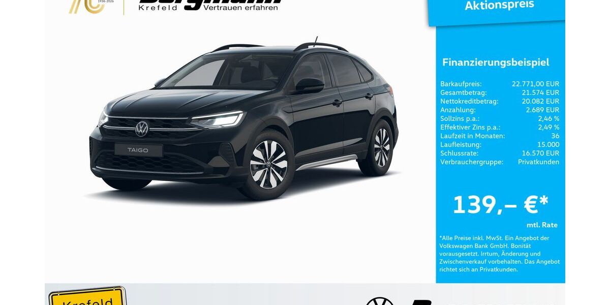 VW Taigo 3.711 km 22.771 &euro; Krefeld 47803