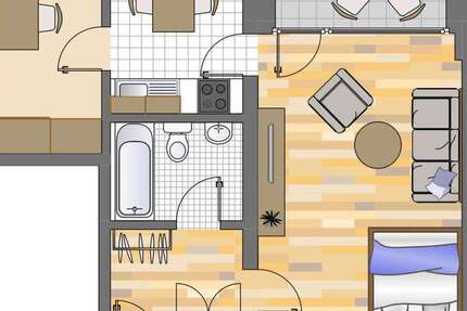 Wohnung zum Mieten in Düsseldorf 463 € 37.77 m²
