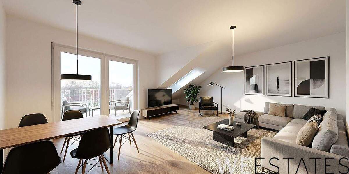Etagenwohnung Düsseldorf Eller - 2 Zimmer, 82 m&sup2;, 1.520&euro; | Angebot:25774736