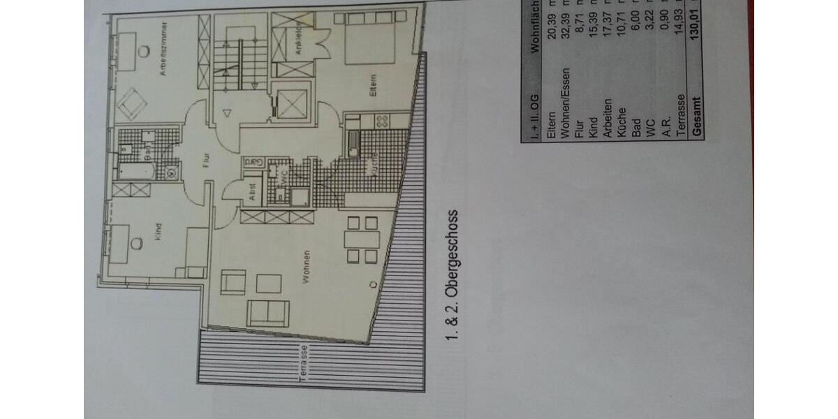 Etagenwohnung Leverkusen - 4 Zimmer, 130 m&sup2;, 1.600&euro; | Angebot:26302934
