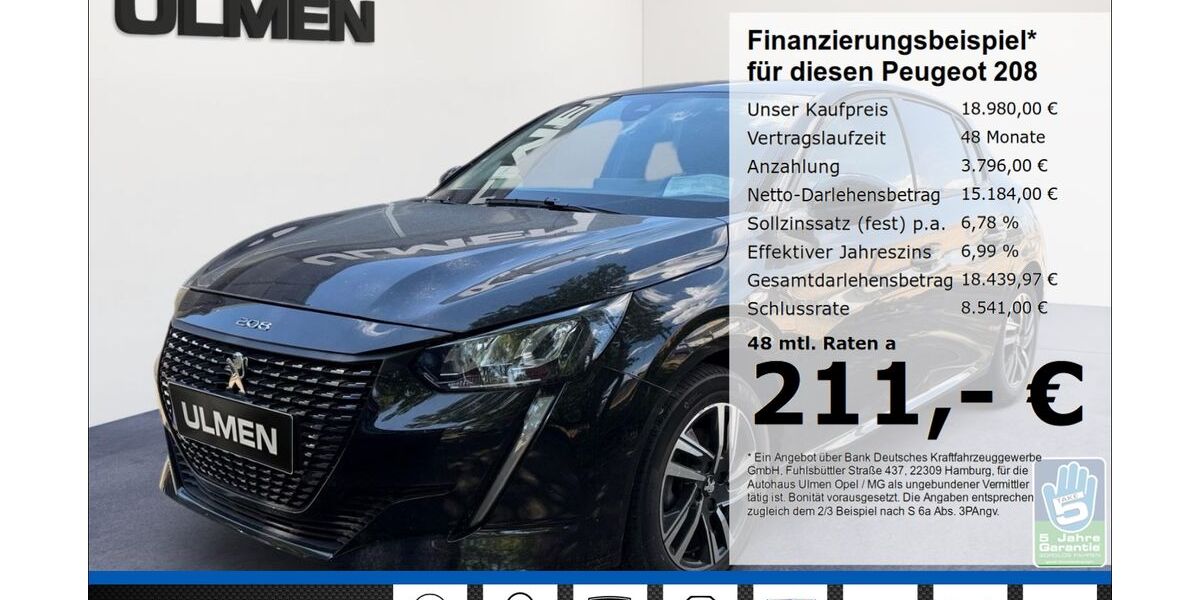 Peugeot 208 30.655 km 18.980 &euro; Düsseldorf 40231