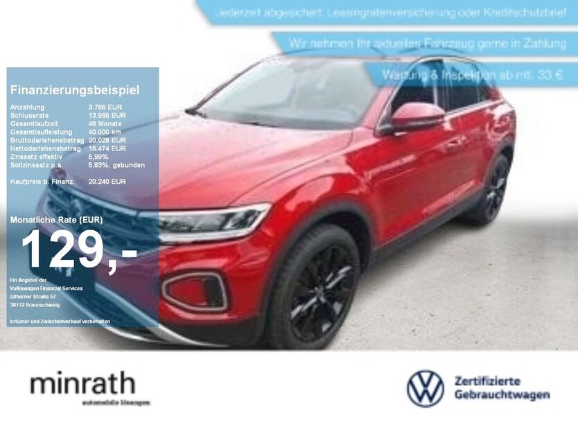 VW T-Roc 29.392 km 20.240 € Moers 47441