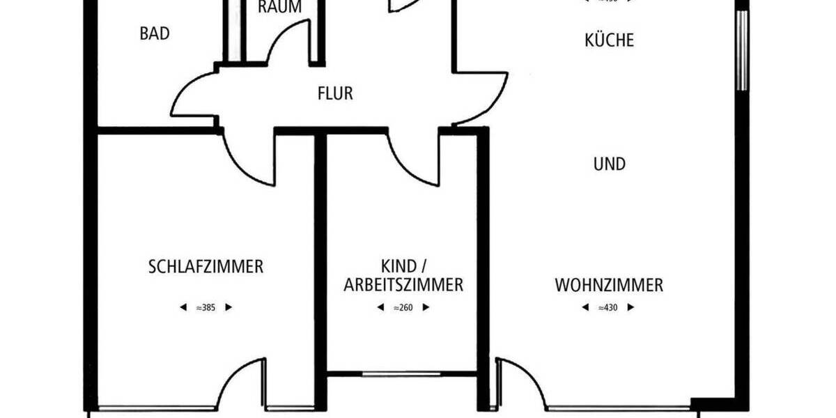 Etagenwohnung Erkrath-Unterfeldhaus Unterfeldhaus - 3 Zimmer, 83 m&sup2;, 258.000&euro; | Angebot:26527570
