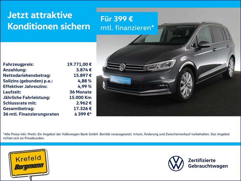 VW Touran 85.000 km 19.771 € Krefeld 47803