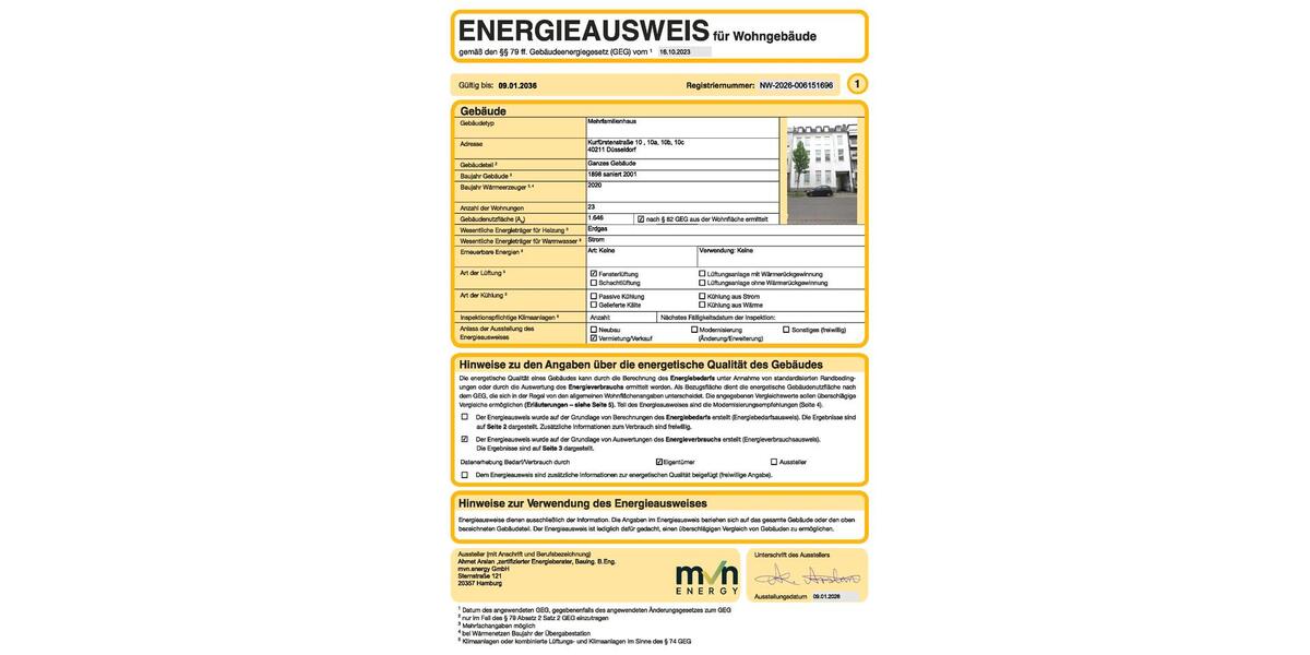 Etagenwohnung Düsseldorf Pempelfort - 2 Zimmer, 45 m&sup2;, 655&euro; | Angebot:26350528