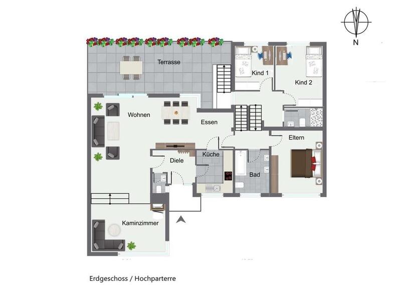 Miettraum im Grünen - Individuelles Wohnen im einzigartigen Split-Level-Haus in Angermund