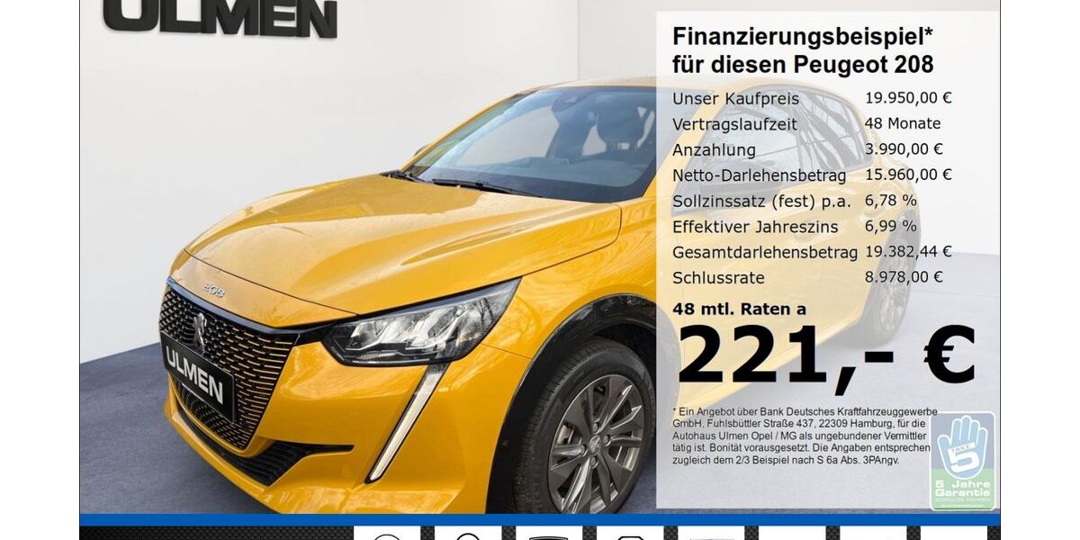 Peugeot 208 13.445 km 19.950 &euro; Düsseldorf 40231