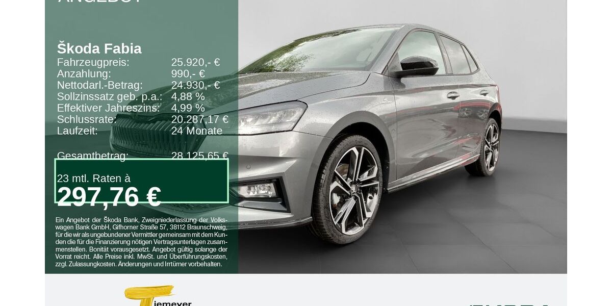 Skoda Fabia 4.999 km 25.920 &euro; Remscheid 42857