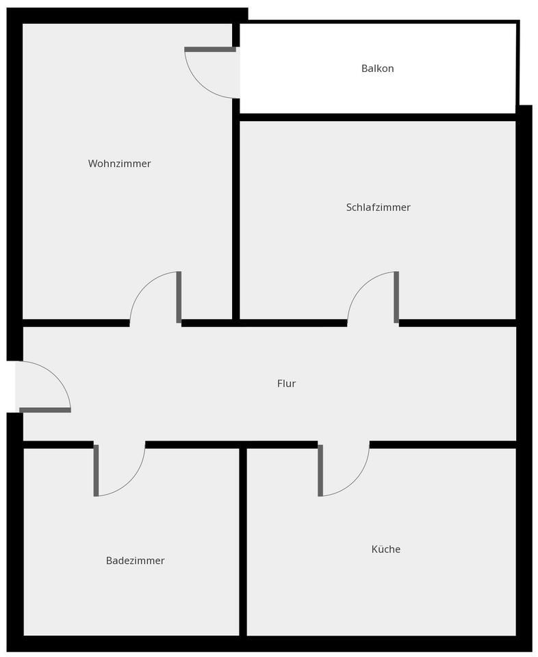 Renovierte 2-Zimmer-Wohnung im 2.Obergeschoss zu vermieten! *Mit Balkon* zimmer