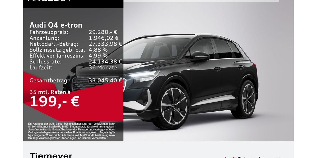 Audi Q4 e-tron 38.495 km 28.780 &euro; Remscheid 42897