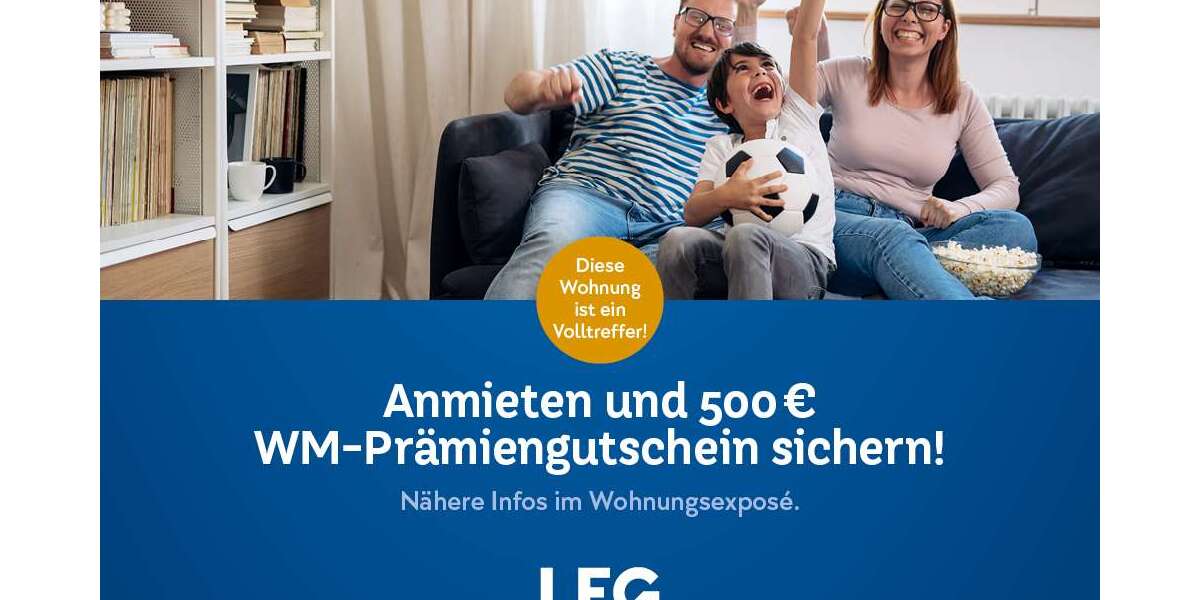 Etagenwohnung Moers - 3.5 Zimmer, 66 m&sup2;, 619&euro; | Angebot:26947424