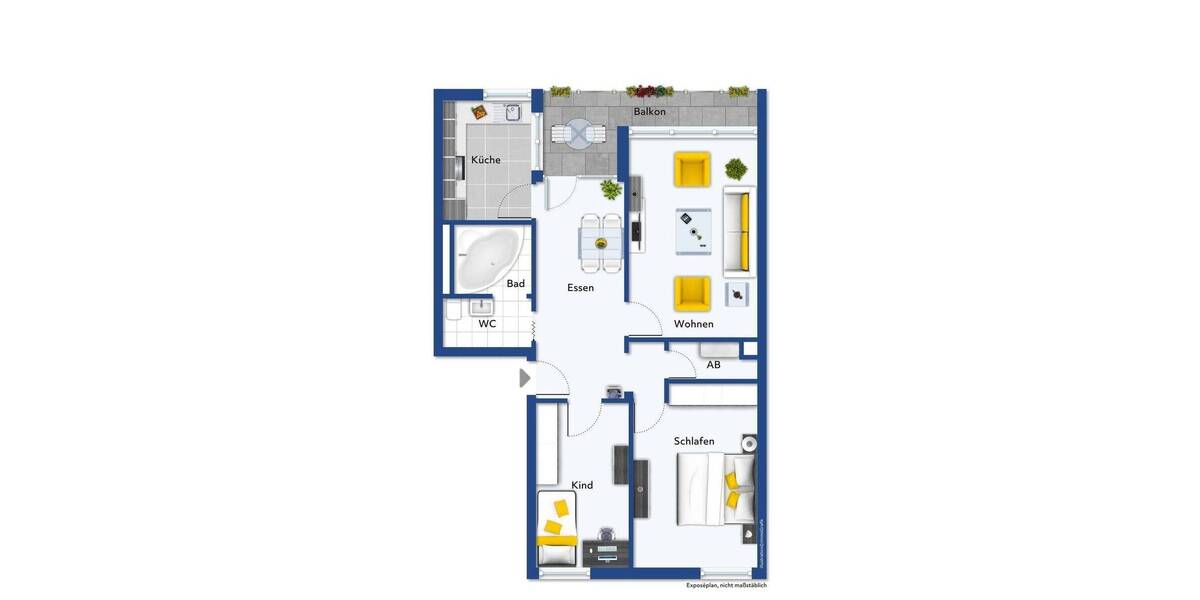 Etagenwohnung Mönchengladbach Holt - 3 Zimmer, 72 m&sup2;, 105.900&euro; | Angebot:26276574
