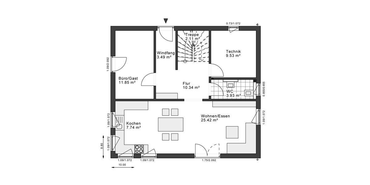 Einfamilienhaus Leverkusen Steinbüchel - 4 Zimmer, 151 m&sup2;, 541.200&euro; | Angebot:25675489