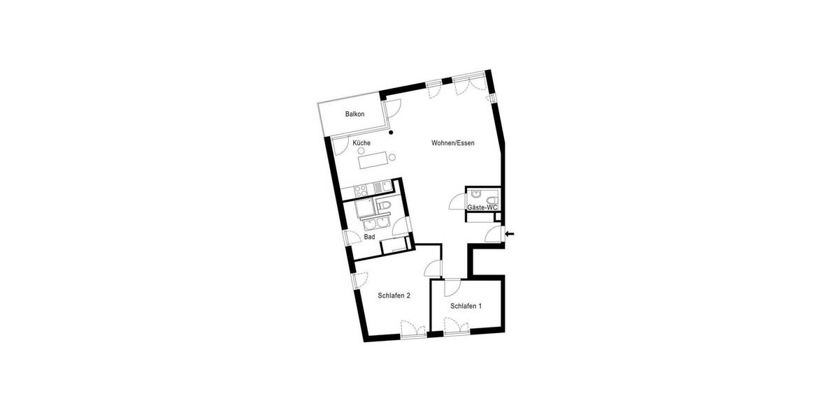 Etagenwohnung Wuppertal Elberfeld - 3 Zimmer, 134 m&sup2;, 1.620&euro; | Angebot:25693665