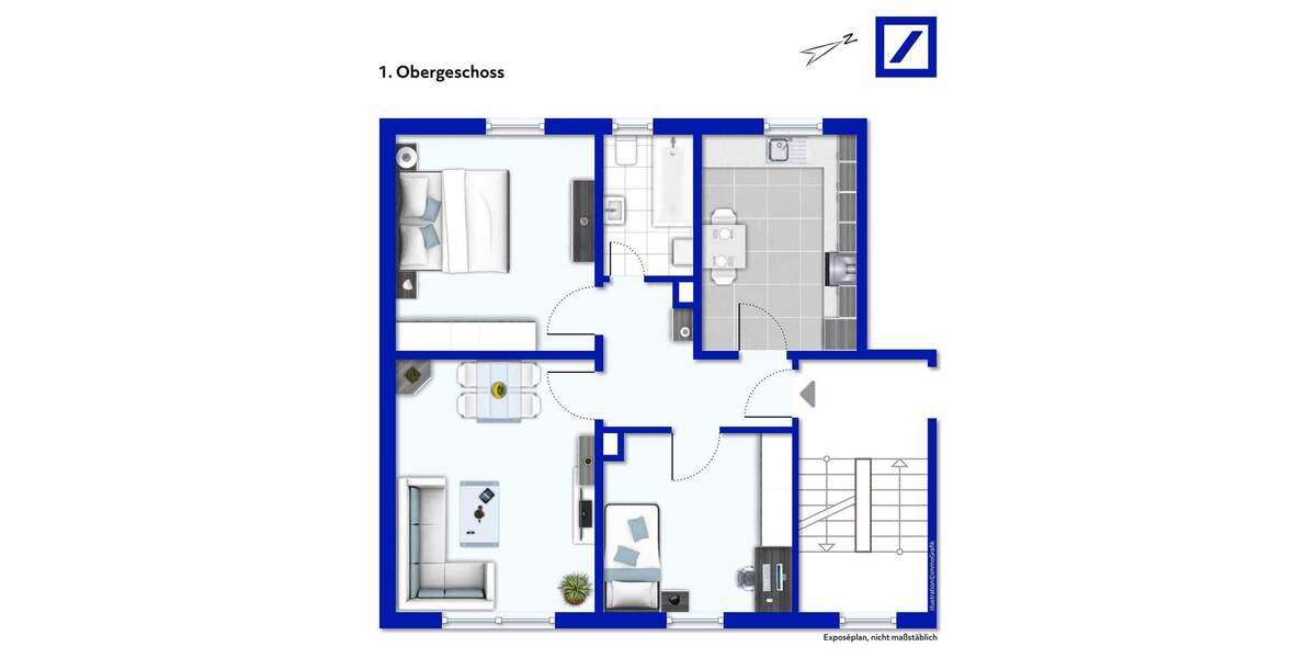 Charmante 3-Zimmer-Wohnung mit toller Mieterin in Düsseldorf - Investieren mit gutem Gefühl 3 zimmer