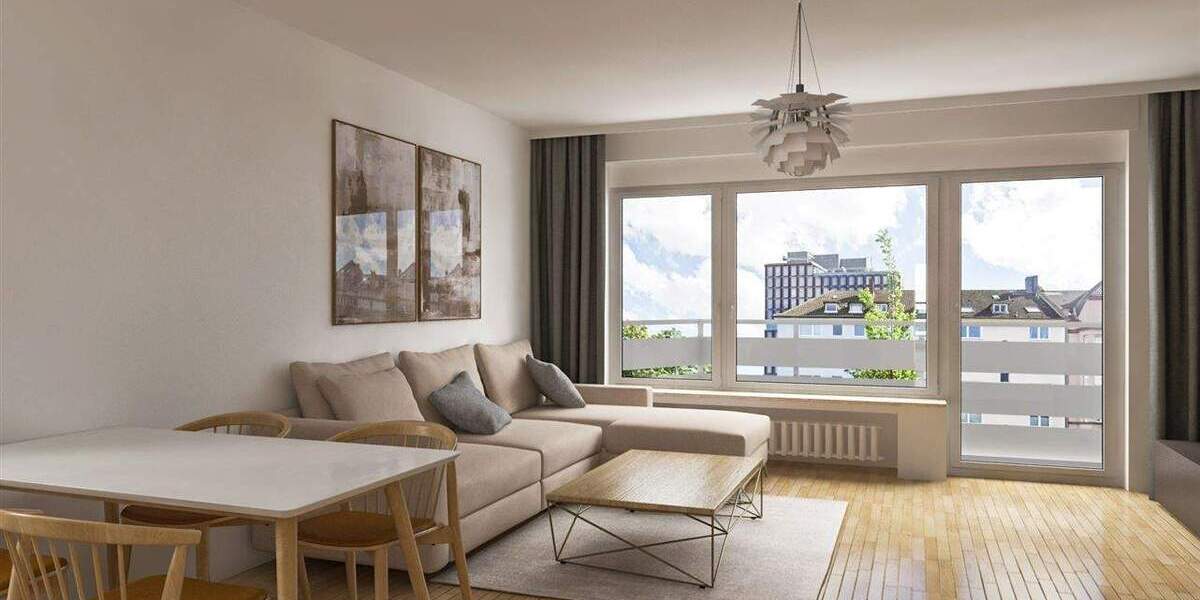 Etagenwohnung Düsseldorf Golzheim - 3 Zimmer, 359.000&euro; | Angebot:25745097