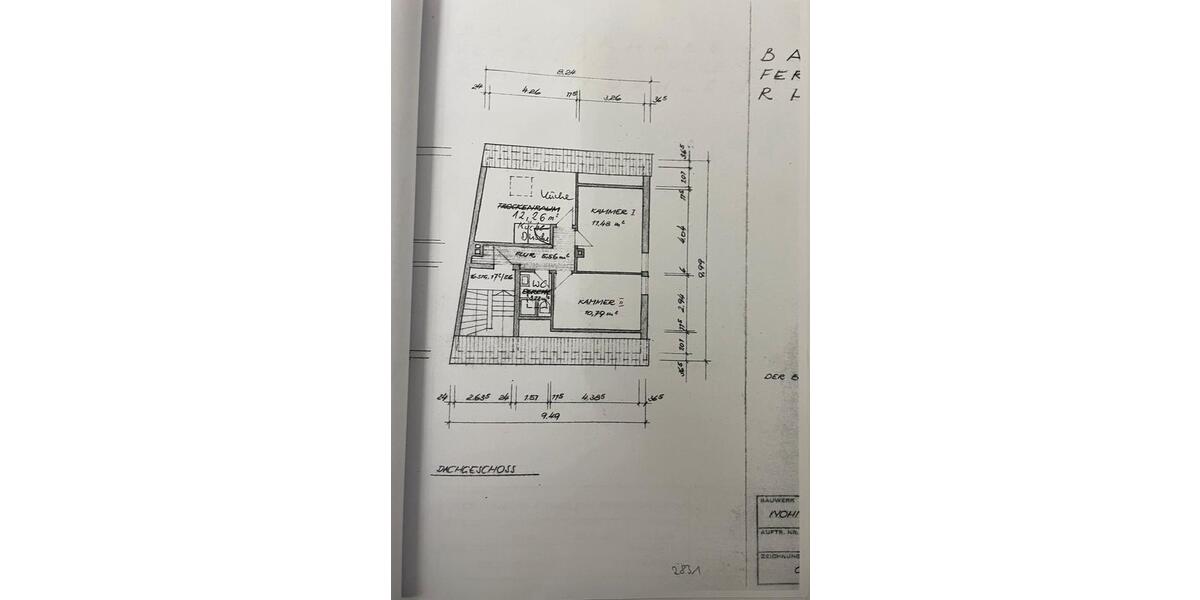 Dachgeschoßwohnung Mönchengladbach West - 2 Zimmer, 60 m&sup2;, 780&euro; | Angebot:26411550