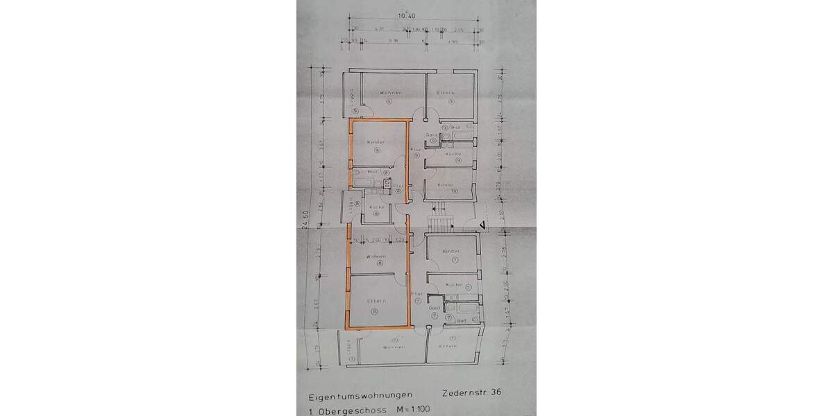 Etagenwohnung Mönchengladbach Schrievers - 3 Zimmer, 63 m&sup2;, 119.000&euro; | Angebot:25373818