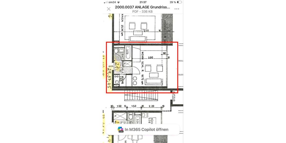 Etagenwohnung Mönchengladbach - 1 Zimmer, 28 m&sup2;, 69.000&euro; | Angebot:26728975