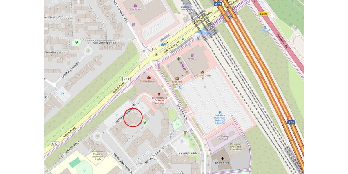 Etagenwohnung Düsseldorf Hellerhof - 2 Zimmer, 58 m&sup2;, 139.900&euro; | Angebot:26819574