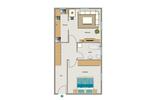 Erdgeschoßwohnung Krefeld Gartenstadt - 2.5 Zimmer, 51 m&sup2;, 423&euro; | Angebot:26139291