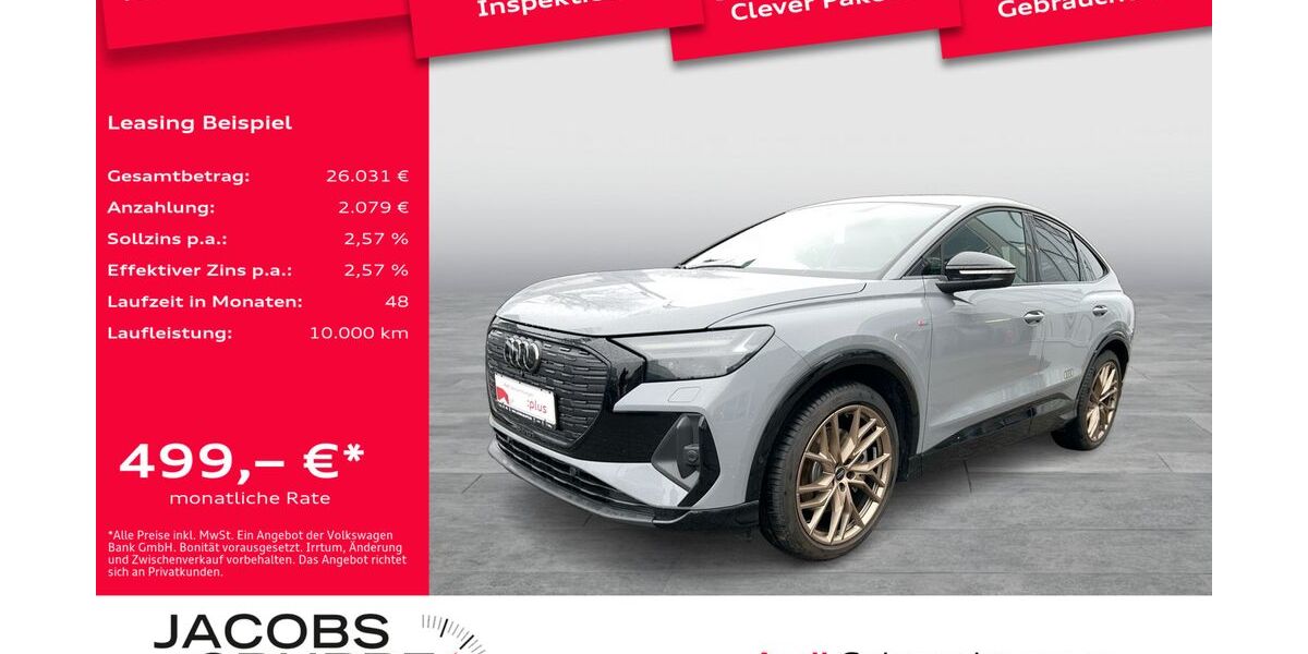 Audi Q4 e-tron 6.778 km 52.480 &euro; Mönchengladbach 41066