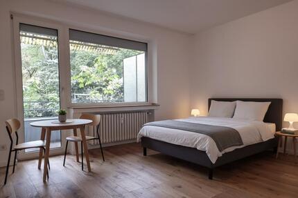 Furnished Apartment +Balcony +Garage +Groundfloor 1 zimmer