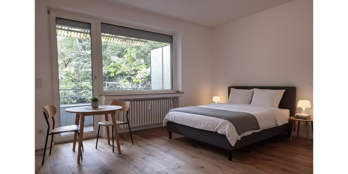 Furnished Apartment +Balcony +Garage +Groundfloor 1 zimmer