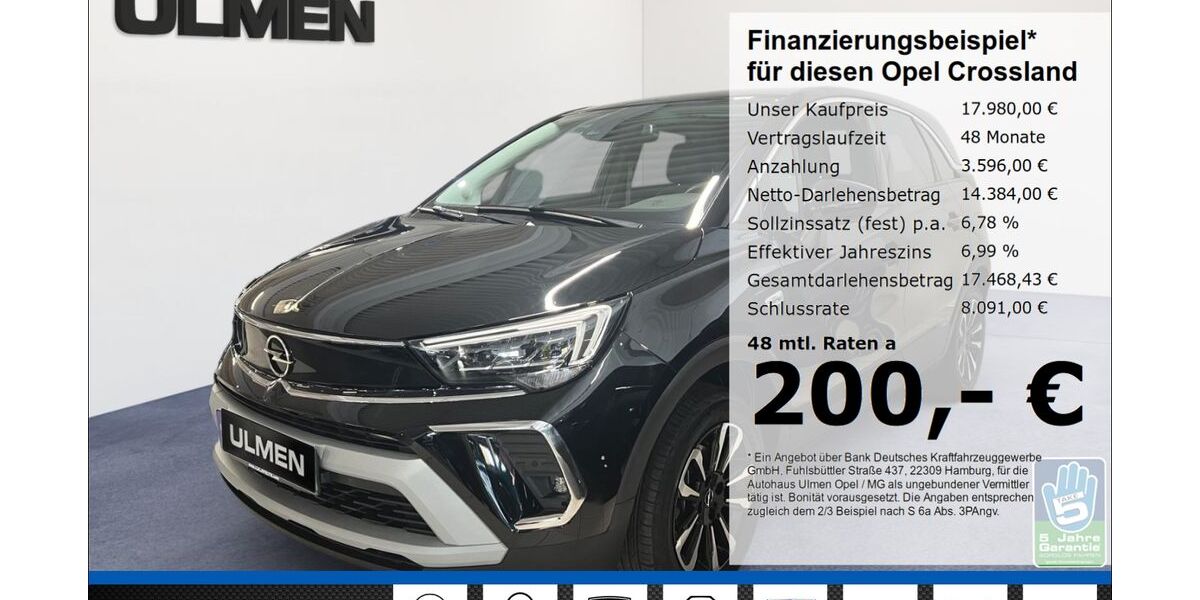 Opel Crossland (X) 25.350 km 17.980 &euro; Düsseldorf 40231