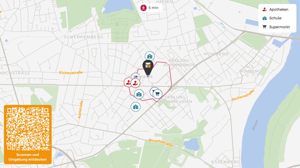 2,5-Zimmer-Wohnung mit Aufzug | 68 m² | Miete im Rahmen der Richtlinien 2 zimmer