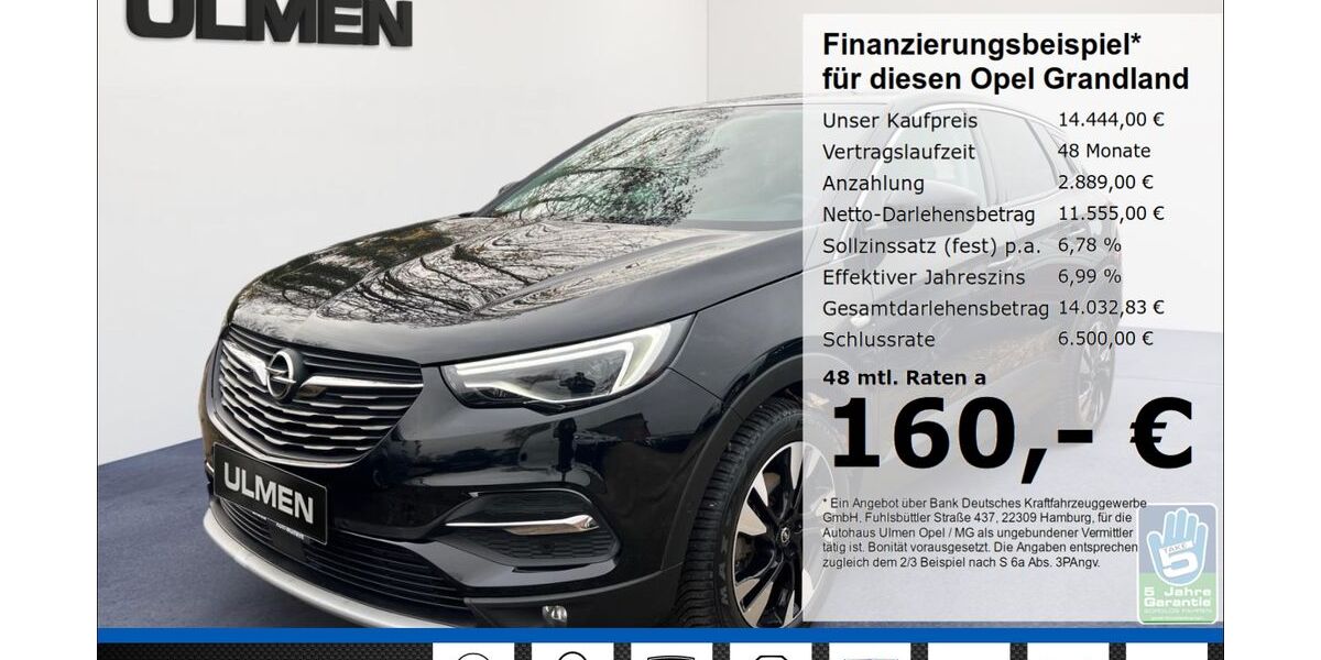 Opel Grandland (X) 74.545 km 13.999 &euro; Düsseldorf 40231