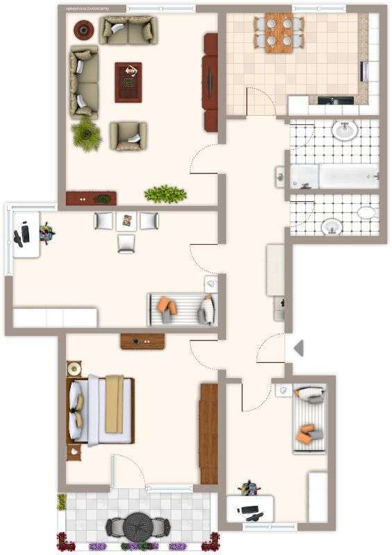 Wohnung zum Mieten in Mönchengladbach 639 € 65 m²